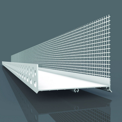 Profil de soclu din PVC cu plasa