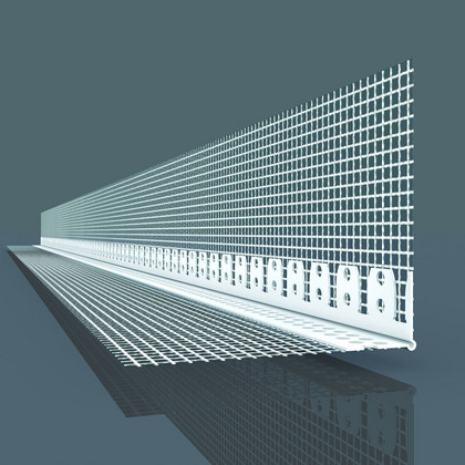 Profil de colț din PVC cu plasă