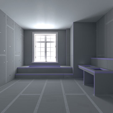 Clădiri în interior